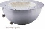 Aluminum housed, round bottom mantle for spherical flask 50000ml, 3 circuits 1000W each, 115V