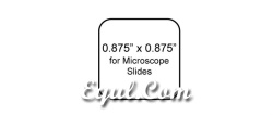 Microscope Slide Tough-Tags, 7/8" x 7/8"