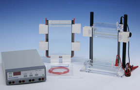 Adjustable Slab Gel Kit, 16.5cm wide, height adjusts from 14.5-28cm and EPS-300II Power Supply.